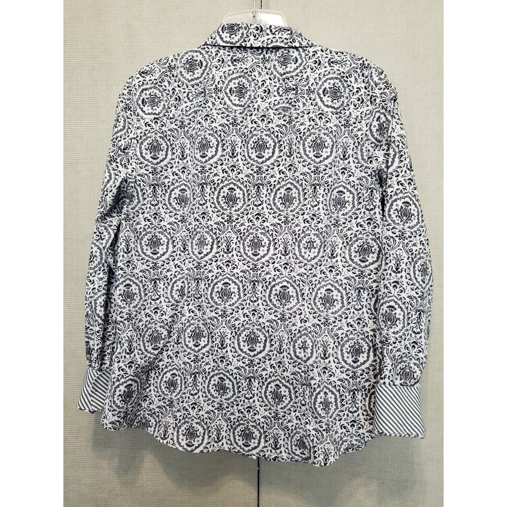 Talbots Wrinkle Resistant Scroll Print Flip Cuff … - image 4